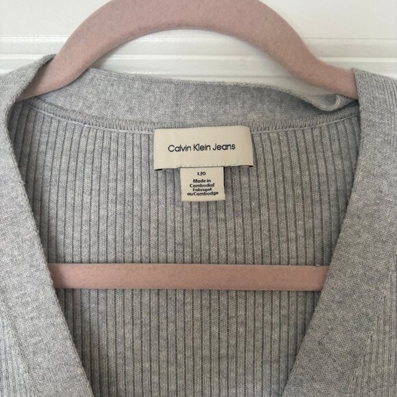 Calvin Klein | Cotton Rib Duster - Picture 7 of 9